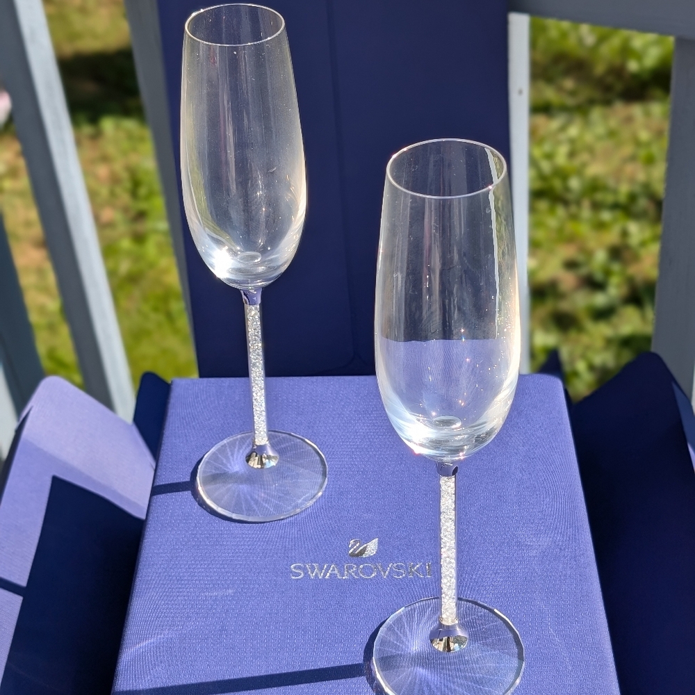 Swarovski Crystalline Toasting Flutes (set of 2)